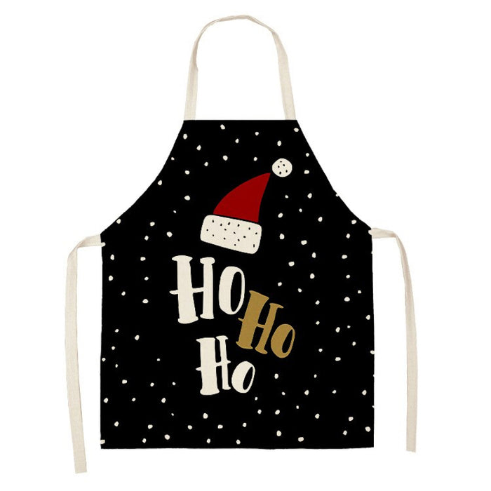 Santa Patterned Kitchen Apron