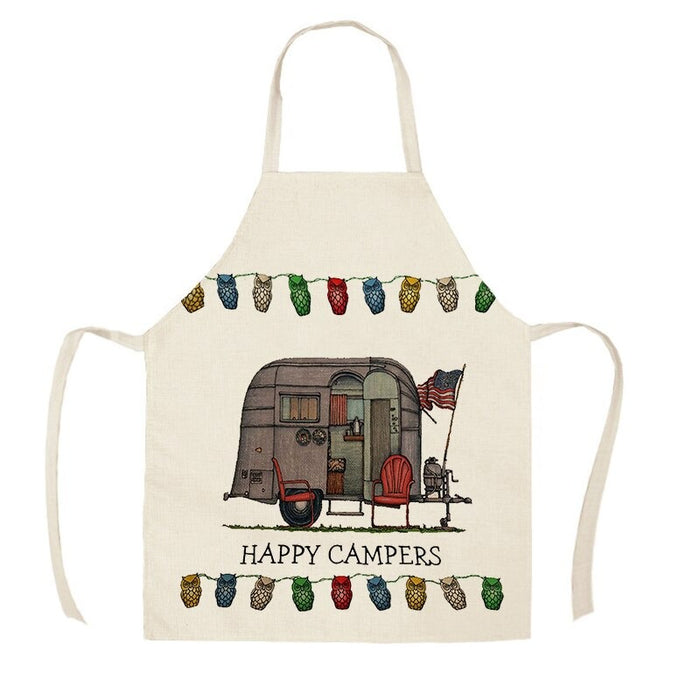 Camping Vans Print Aprons