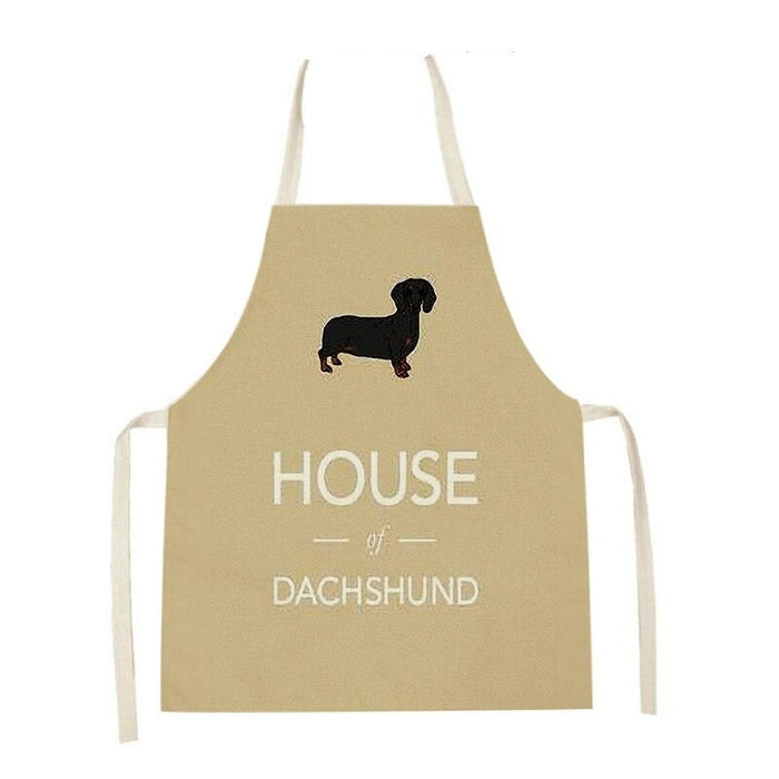 Printed Cartoon Dogs Cleaning Apron