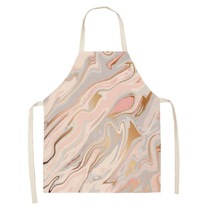 Printed Cotton Linen Unisex Aprons