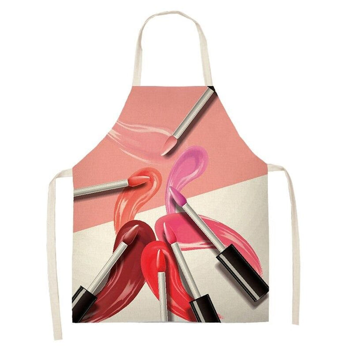 Household Cleaning Lipstick Printed Apron