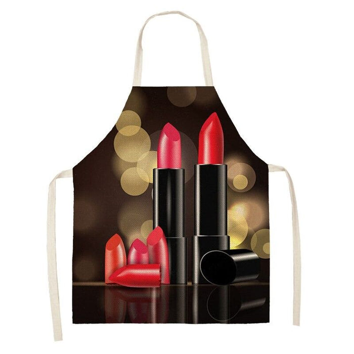 Household Cleaning Lipstick Printed Apron