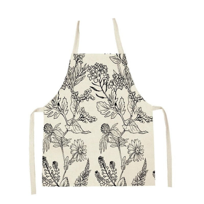 Cleaning Plant Flower Kitchen Cooking Apron