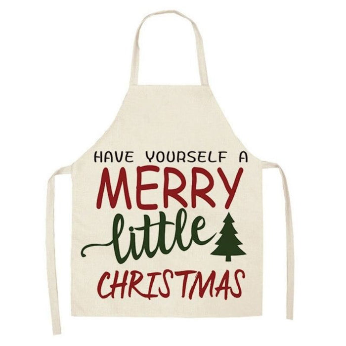 Christmas Plaid Household Aprons