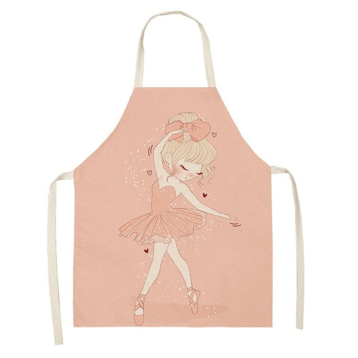 Pink Girl Printed Sleeveless Apron