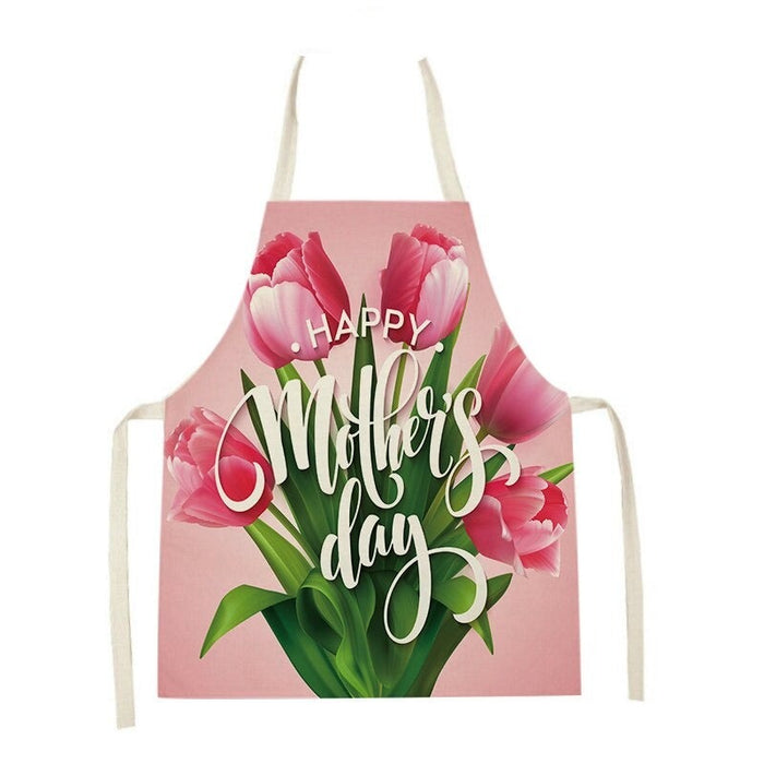 Flower Printed Apron