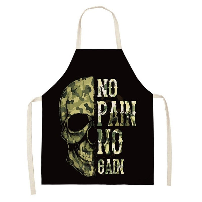 Printed Skull  Waterproof Cooking Apron