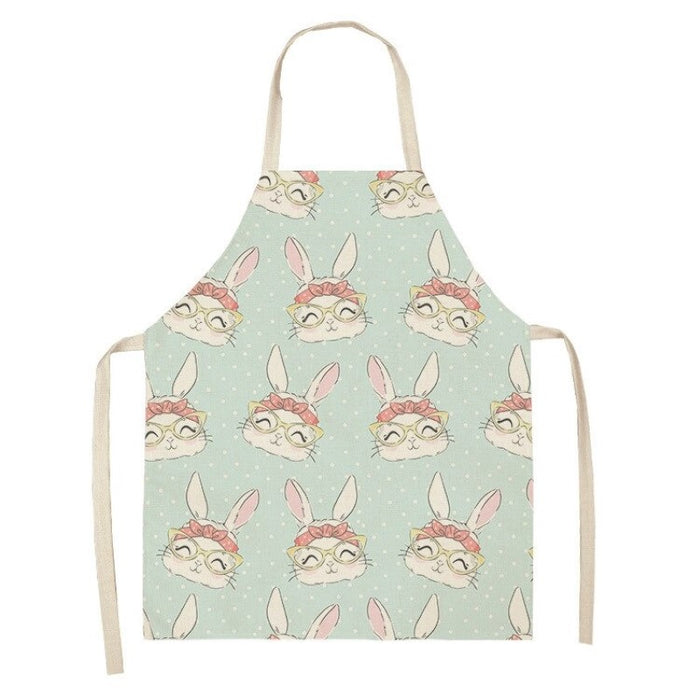 Little White Rabbit Pattern Apron