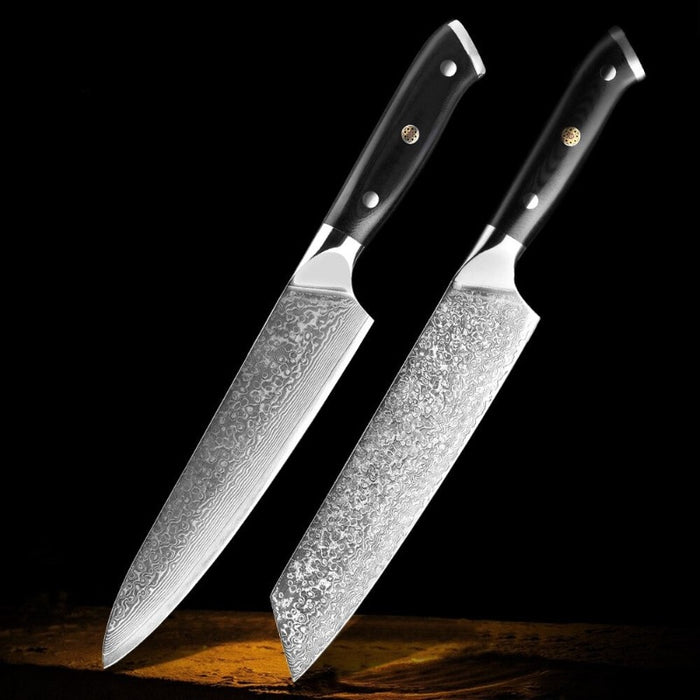 Multifunction Damascus Steel Kitchen Knives Set