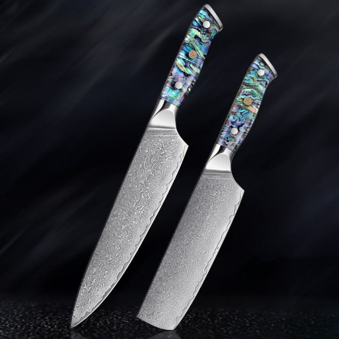 67 Layer Damascus Steel Kitchen Knives Set