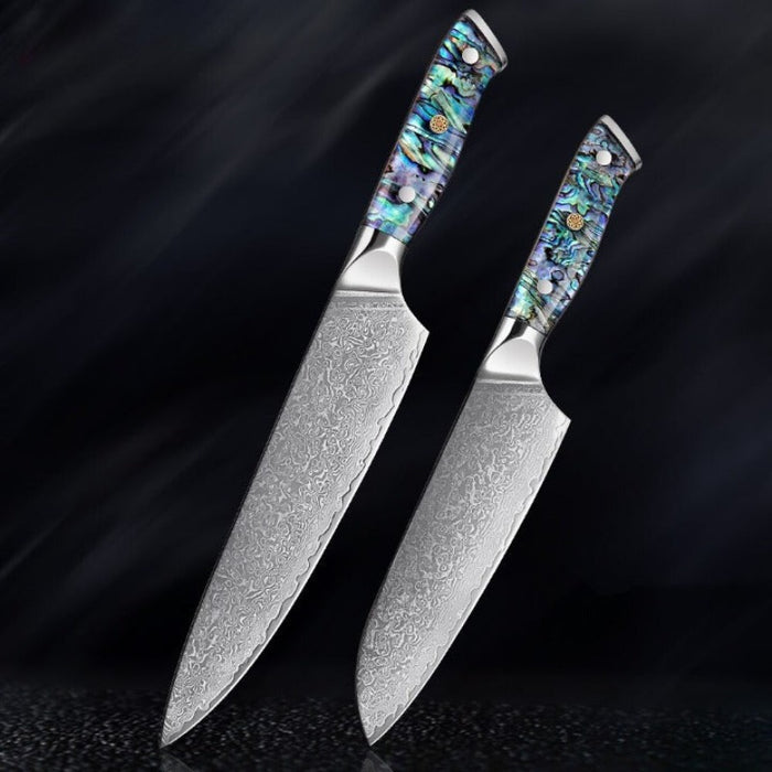 67 Layer Damascus Steel Kitchen Knives Set