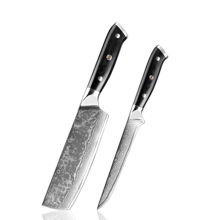 Damascus Steel Chopping Knife Sets