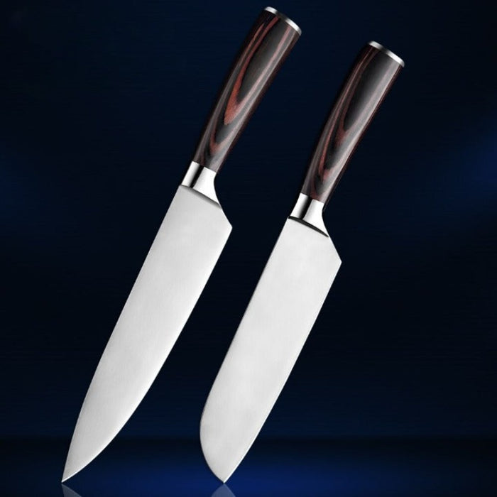 Japanese Santoku Stainless Steel Chef Knife Sets