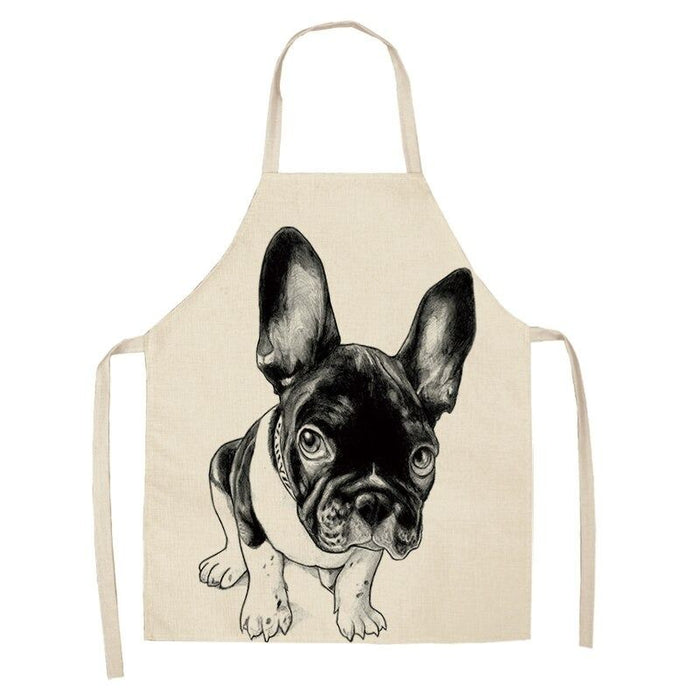 Bulldog Printed Unisex Aprons