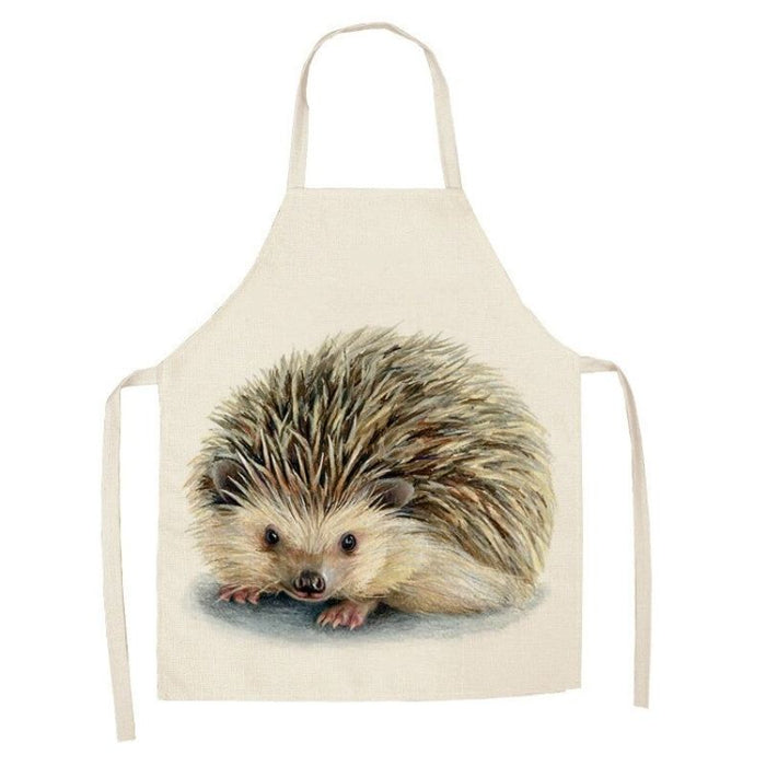 Cartoon Hedgehog Printed Household Apron