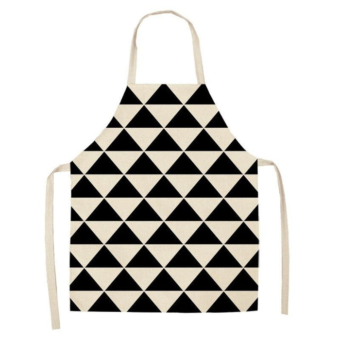 Geometric Striped Kitchen Aprons