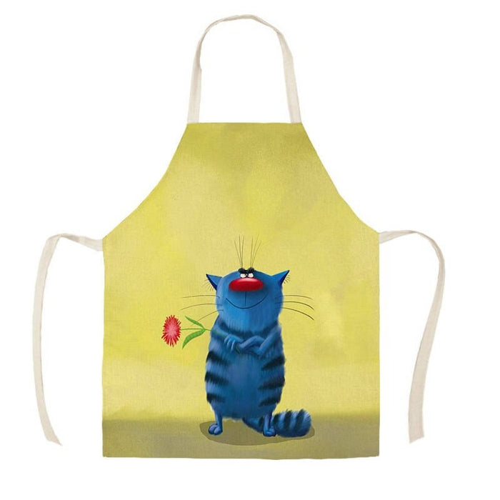 Cartoon Cats Printed Aprons