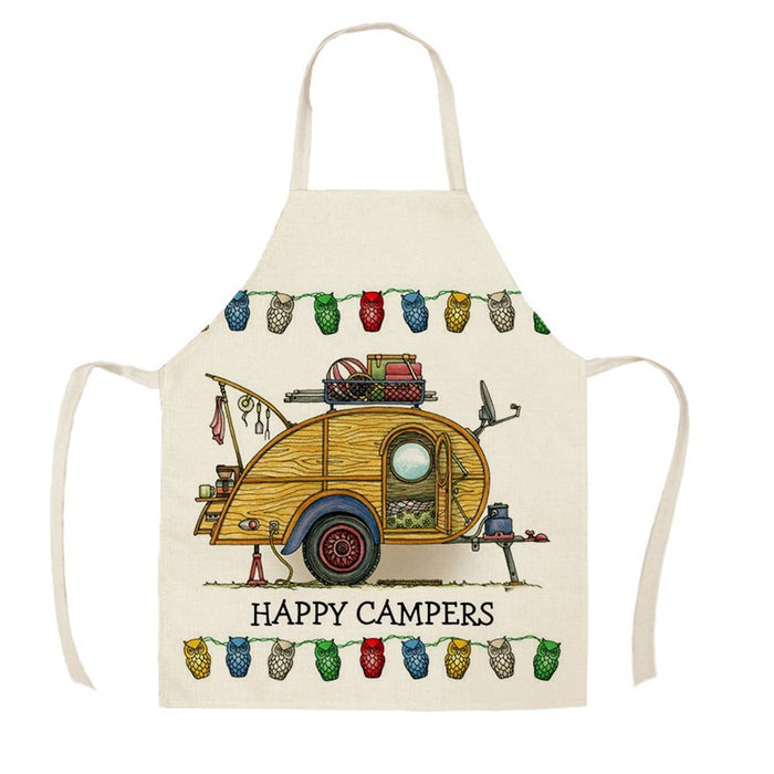 Camping Vans Print Aprons