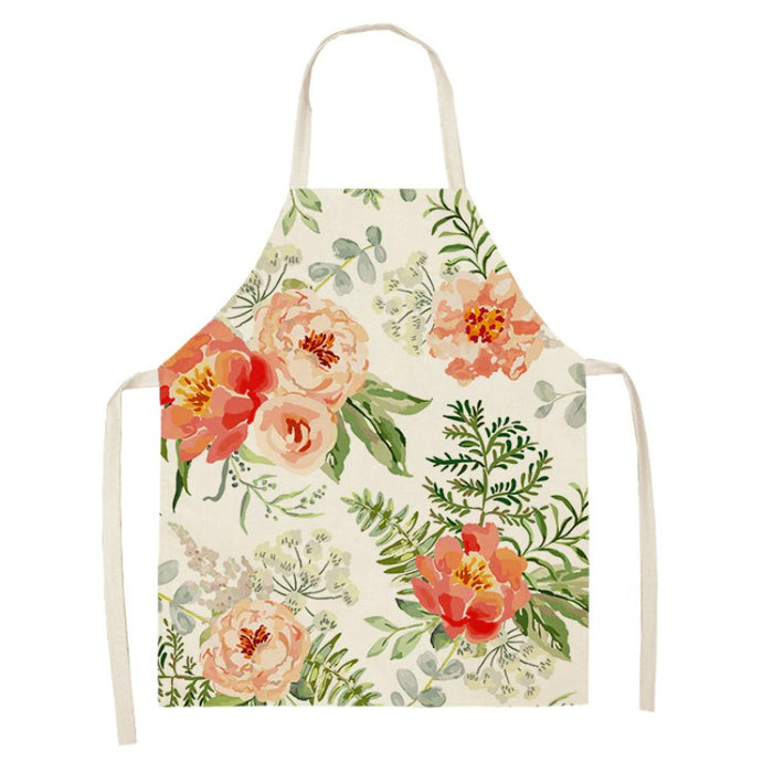 Floral Printed Sleeveless Aprons