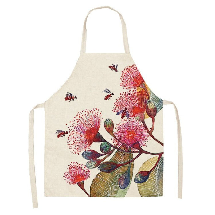 Abstract Flowers Print Aprons