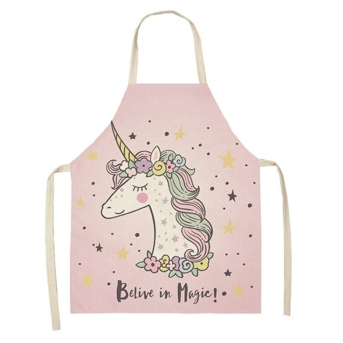 Rainbow Unicorn Pattern Apron