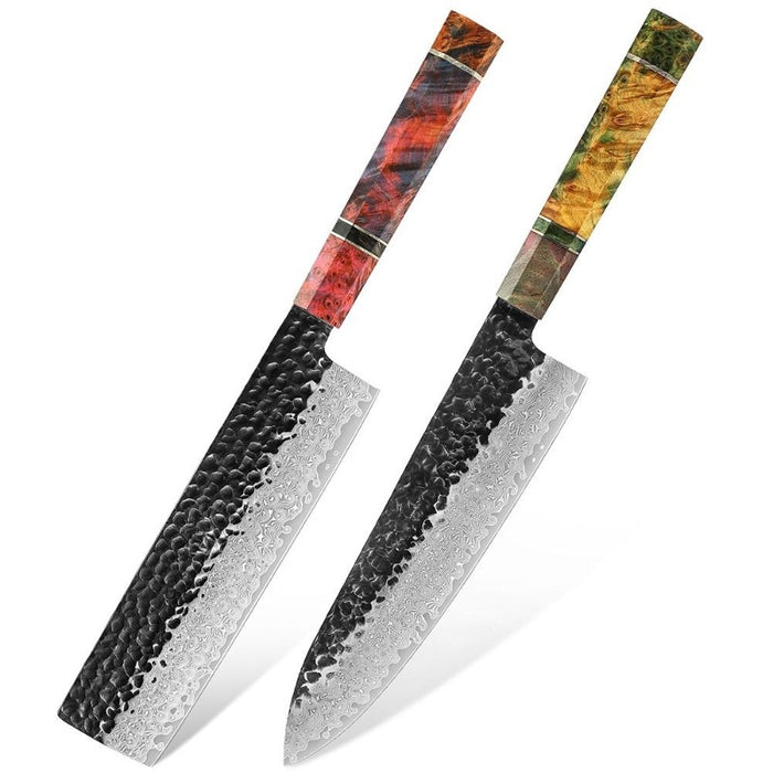 Original Forged Damascus Steel Kitchen Chef Knife Sets