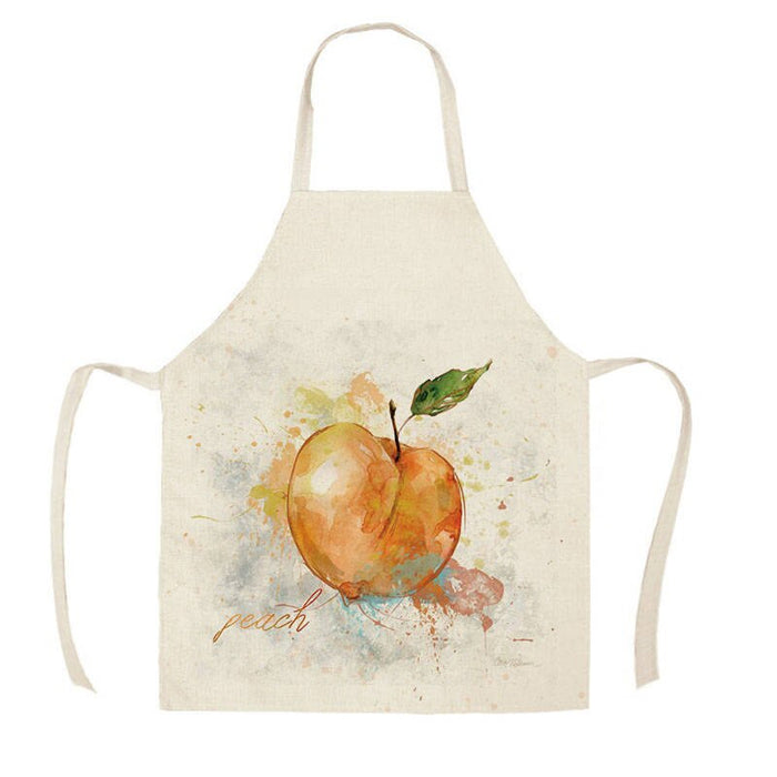 Fruits And Veggies Print Apron