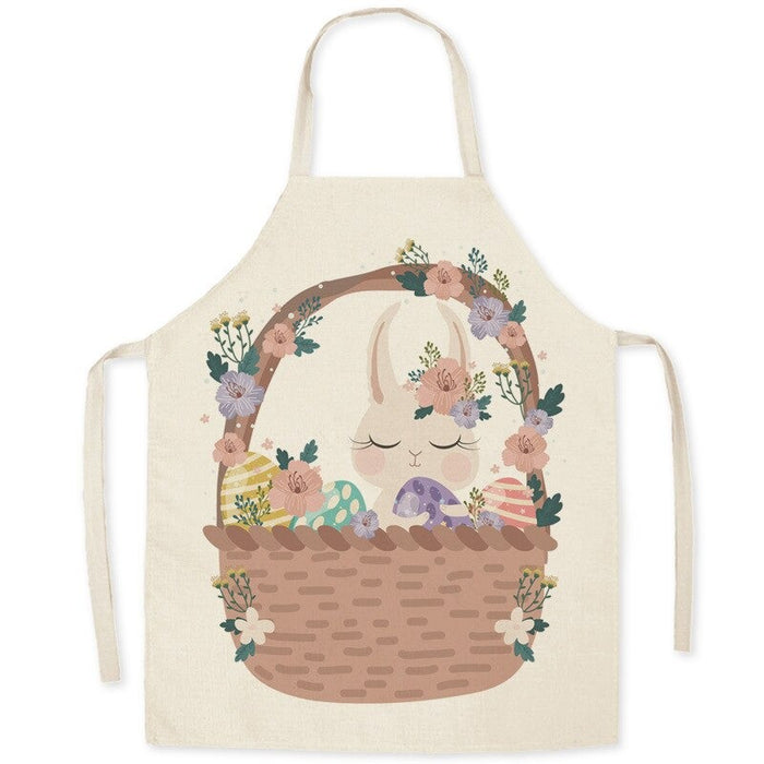 Easter Egg Bunny Print Aprons