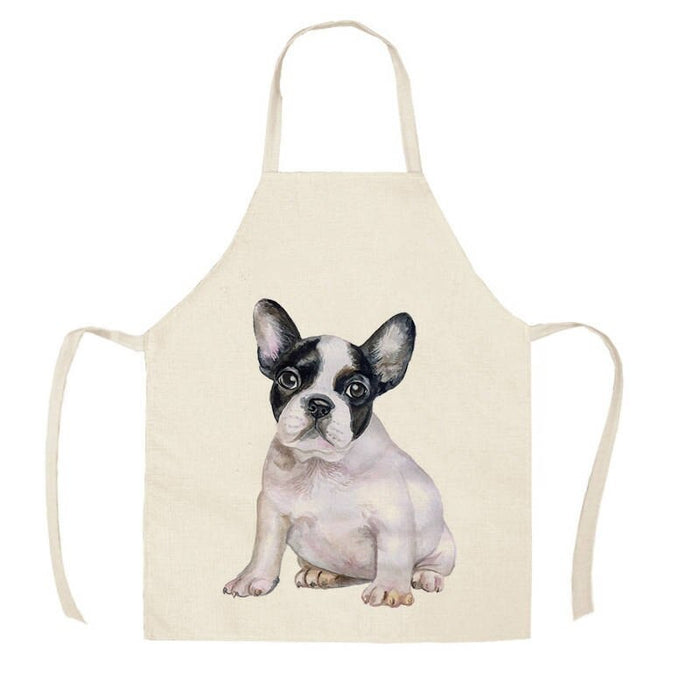 Dogs Print Sleeveless Aprons