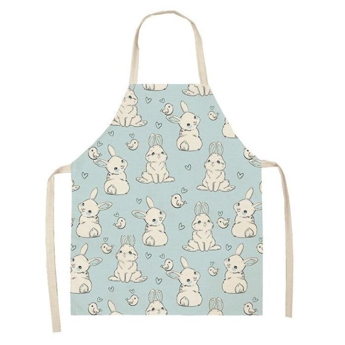 Little White Rabbit Pattern Apron