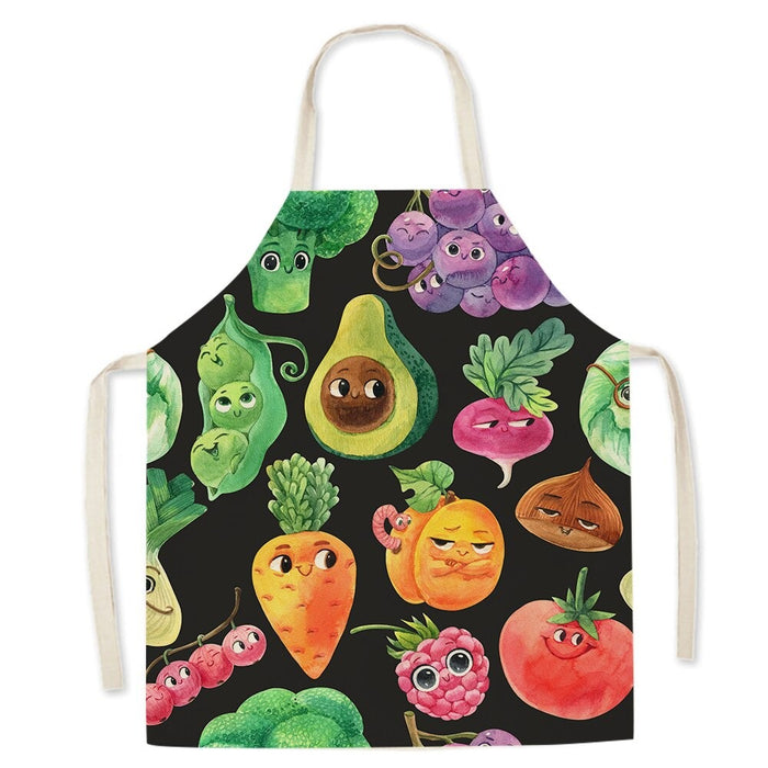 Burger Fries Pizza Pattern Print Apron