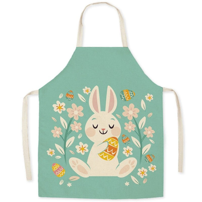 Easter Egg Bunny Print Aprons