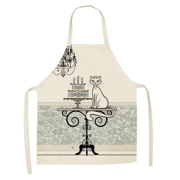 Cat Pattern Kitchen Apron