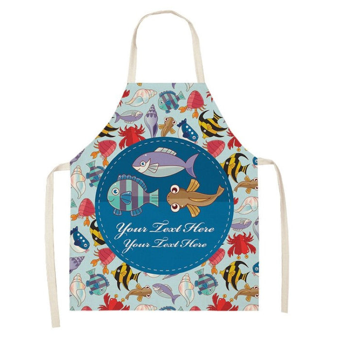 Fish Printed Kitchen Aprons