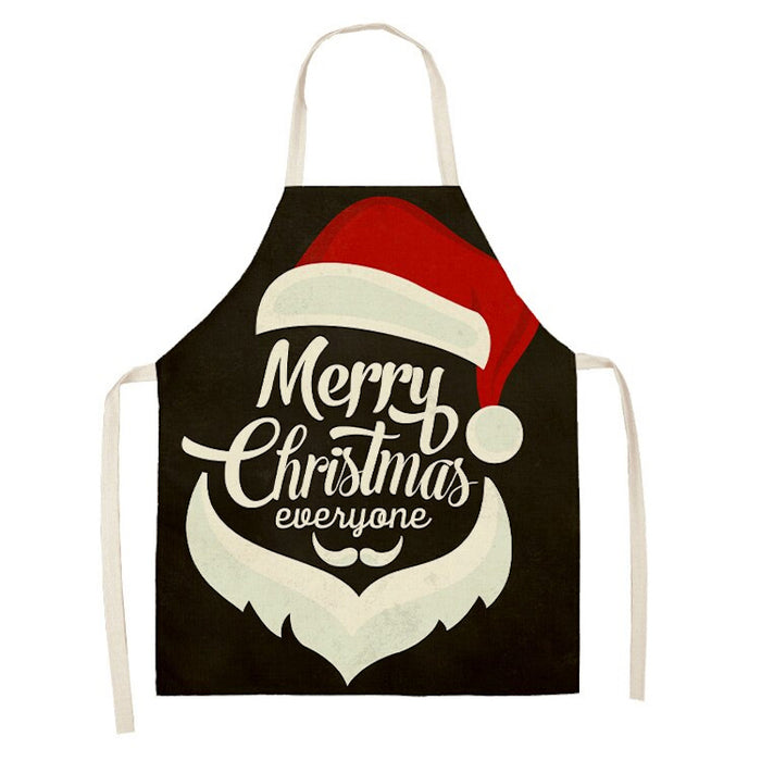 Santa Patterned Kitchen Apron