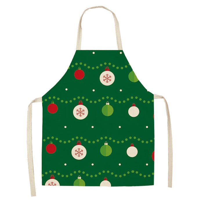 Christmas Patterned Kitchen Apron