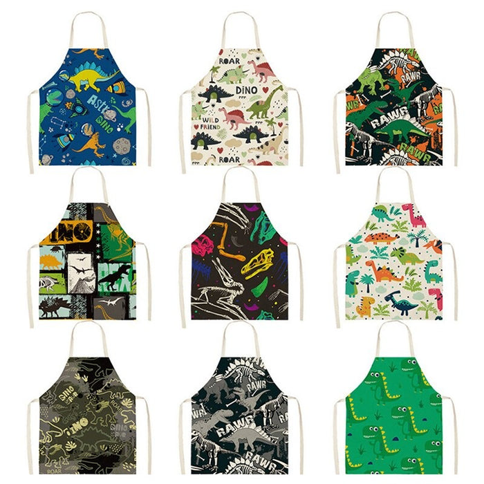 Printed Dinosaurs Cartoon Aprons