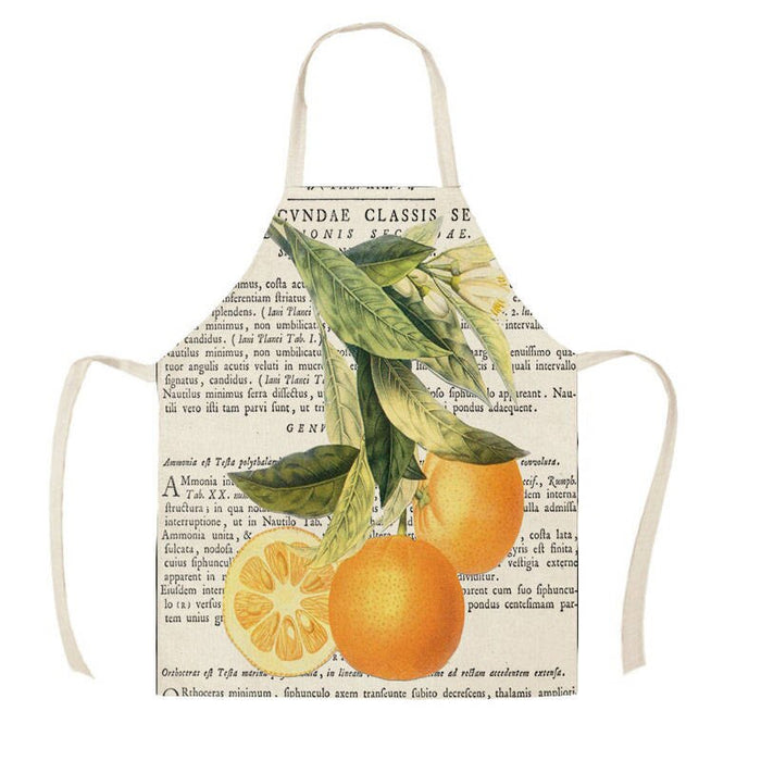 Fruits And Veggies Print Apron