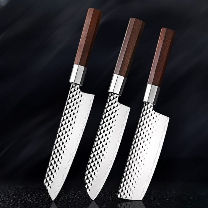 Composite Steel Three-layer Kitchen Knives Sets