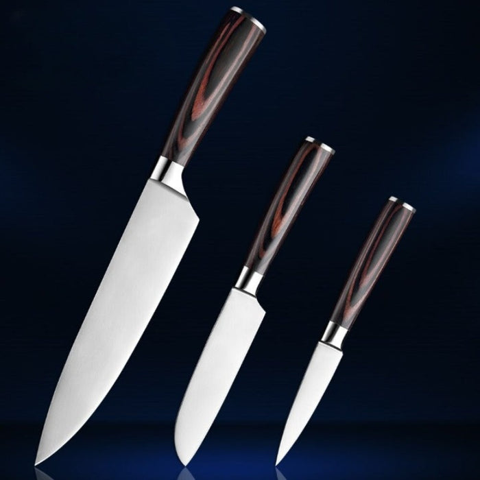 Japanese Santoku Stainless Steel Chef Knife Sets