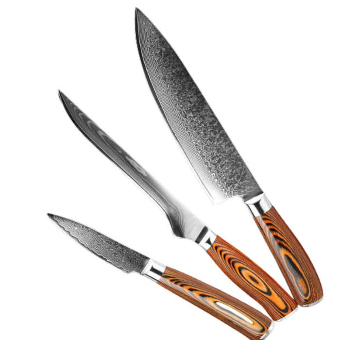 Japanese Damascus Steel Kitchen Knife Sets