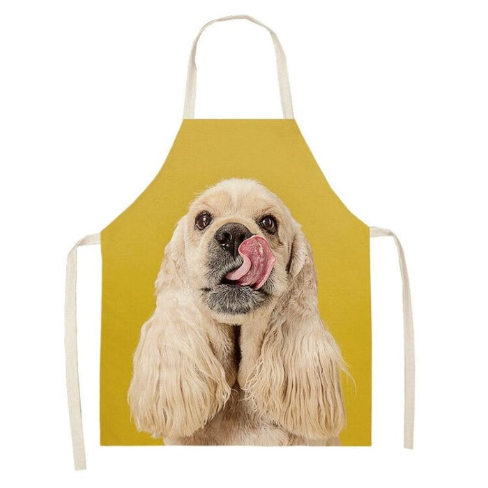 Cartoon Puppy Cleaning Apron