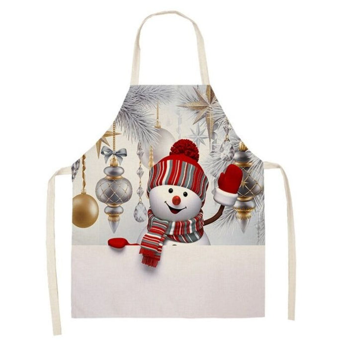 Christmas Snowman Kitchen Apron