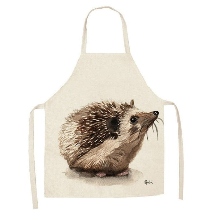 Cartoon Hedgehog Printed Household Apron