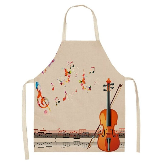 Musical Note Piano Kitchen Apron