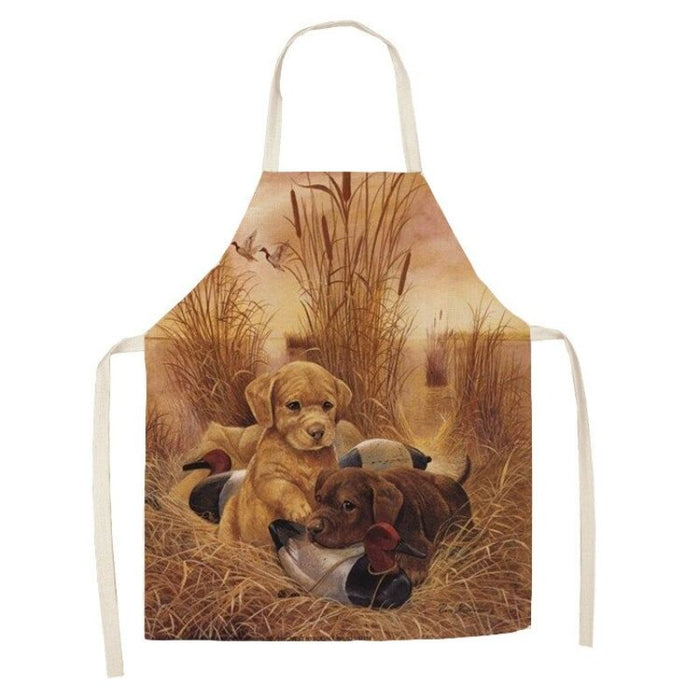 Puppy Printed Cleaning Apron