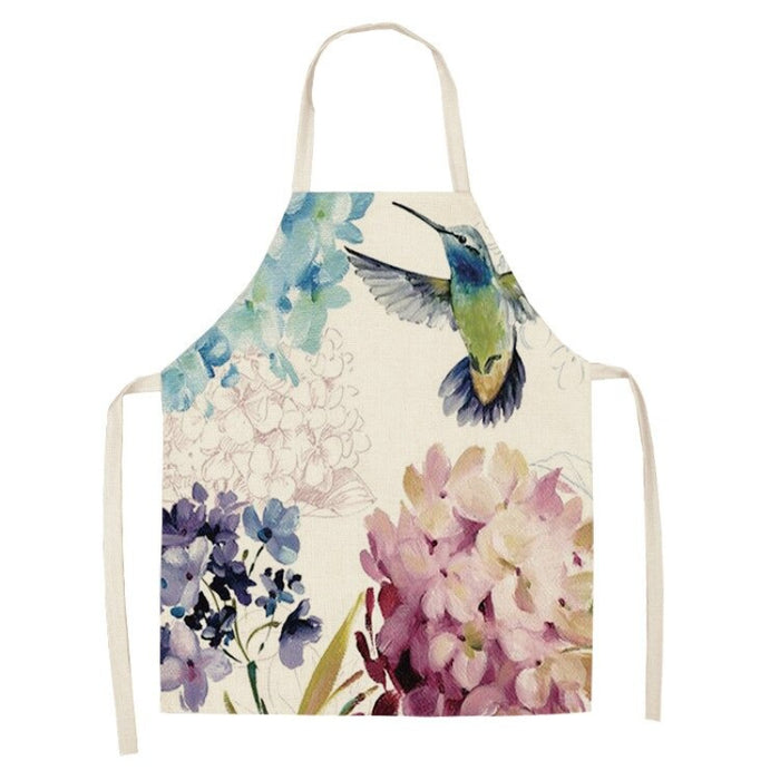 Abstract Flowers Print Aprons