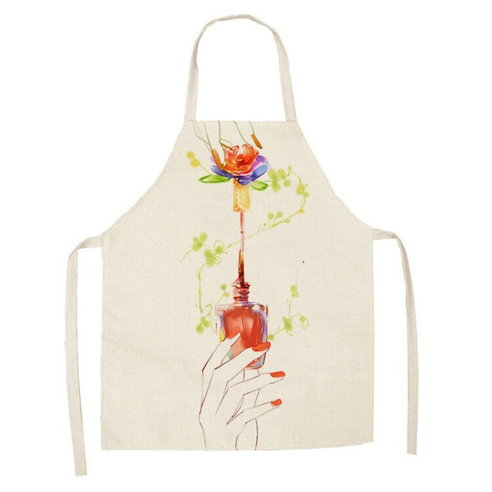 Sleeveless Color Printed Apron