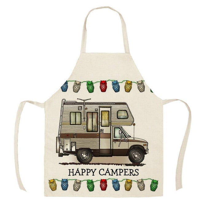 Camping Vans Print Aprons