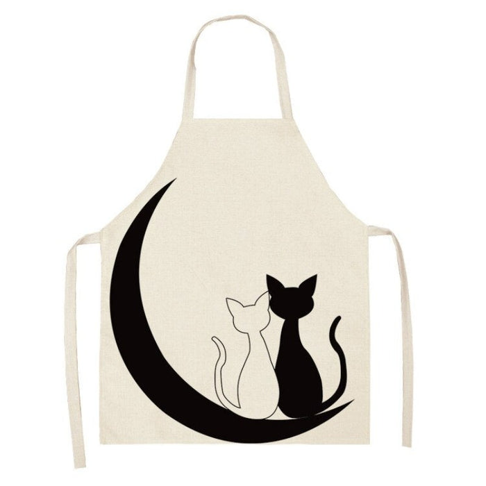 Cartoon Animal Print Kitchen Apron